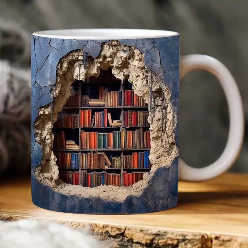 3D Bookshelf Mug (Pre-Order)