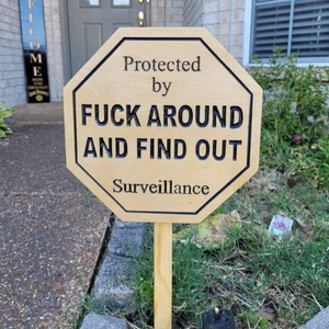 Cozium™ Funny Security Yard Sign