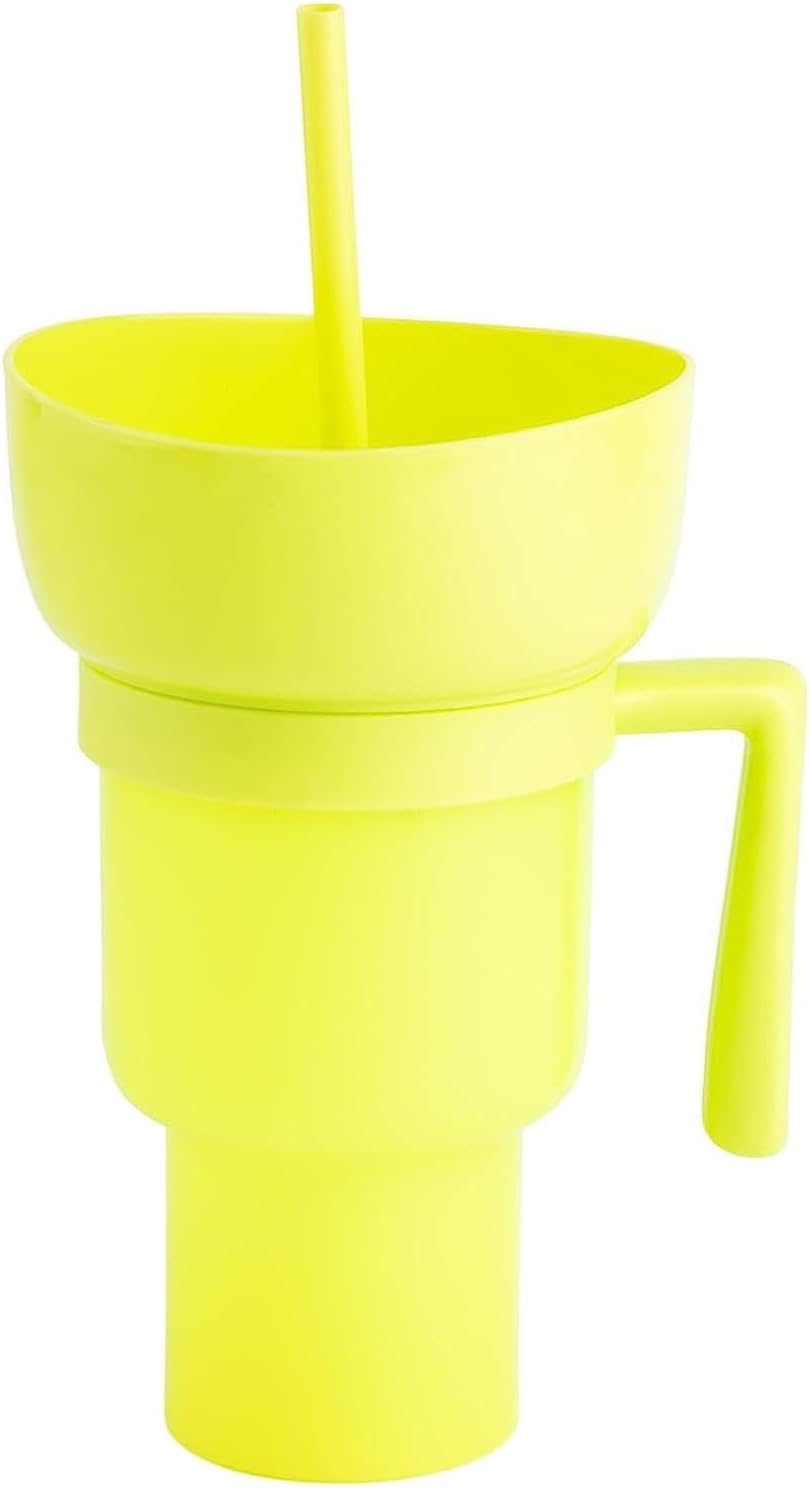 Snack and Drink Cup, Trianu Stadium Tumbler-32oz Color Changing Stadium  Cups (Yellow)