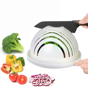 Chopper Vegetable Salad Cutter Cutting Bowl Vegetable Slices Cut