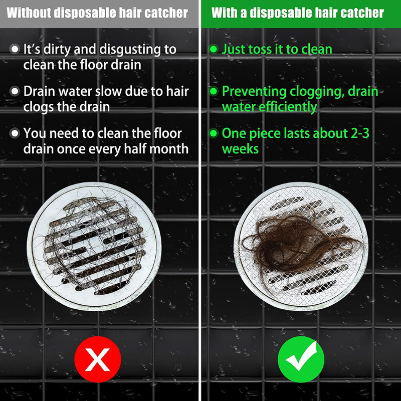 Disposable Hair Catchers For Shower, Disposable Shower Drain Hair