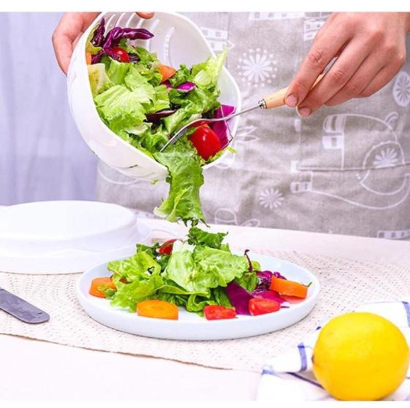 Salad Cutter Bowl, Multifunctional Salad Cutter Bowl